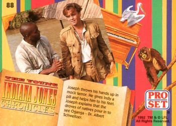 1992 Pro Set The Young Indiana Jones Chronicles #88 Congo 1917 Back