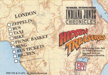 1992 Pro Set The Young Indiana Jones Chronicles - Hidden Treasures Fold-Outs #NNO London Front