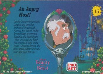 1992 Pro Set Beauty and the Beast #15 An Angry Host! Back