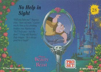 1992 Pro Set Beauty and the Beast #28 No Help in Sight Back