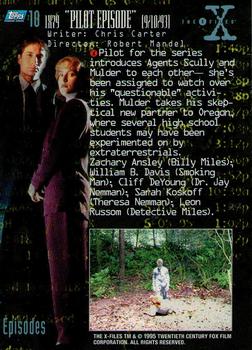 1995 Topps The X-Files Season One #10 1X79 