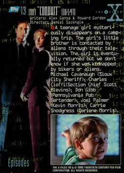 1995 Topps The X-Files Season One #13 1X03 