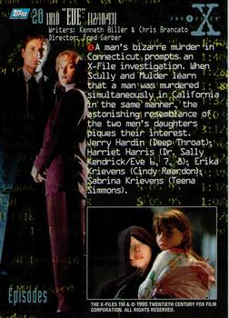 1995 Topps The X-Files Season One #20 1X10 