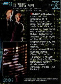 1995 Topps The X-Files Season One #28 1X18 