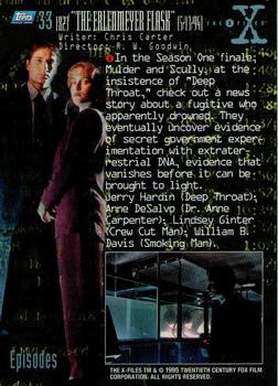 1995 Topps The X-Files Season One #33 1X23 