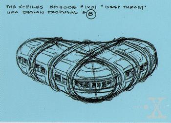 1995 Topps The X-Files Season One #47 UFO concept design Front