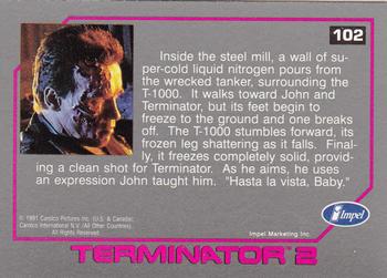 1991 Impel Terminator 2: Judgment Day #102 Hasta La Vista, Baby. Back