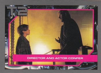 1991 Impel Terminator 2: Judgment Day #125 Director and Actor Confer Front