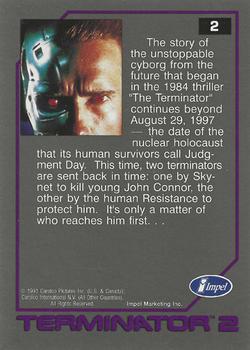 1991 Impel Terminator 2: Judgment Day #2 Terminator 2: Judgment Day Back