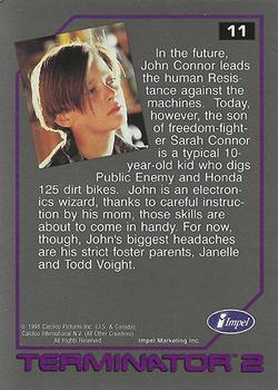 1991 Impel Terminator 2: Judgment Day #11 John Connor, Not So Average American Kid Back