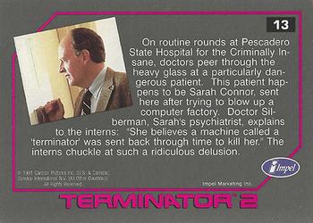 1991 Impel Terminator 2: Judgment Day #13 Observing a Mental Patient Back