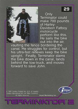 1991 Impel Terminator 2: Judgment Day #29 700 Pounds of Airborne Harley Back