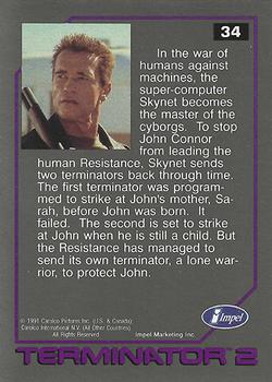 1991 Impel Terminator 2: Judgment Day #34 Terminator Back