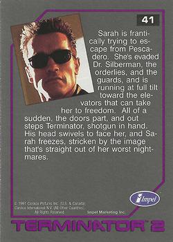 1991 Impel Terminator 2: Judgment Day #41 The Face of Sarah's Worst Nightmares Back