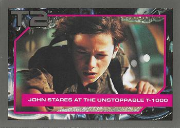 1991 Impel Terminator 2: Judgment Day #47 John Stares at the Unstoppable T-1000 Front
