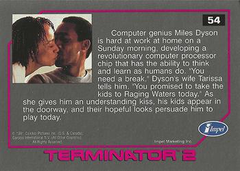 1991 Impel Terminator 2: Judgment Day #54 Sunday Morning at the Home of Miles Dyson Back
