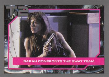 1991 Impel Terminator 2: Judgment Day #84 Sarah Confronts the SWAT Team Front