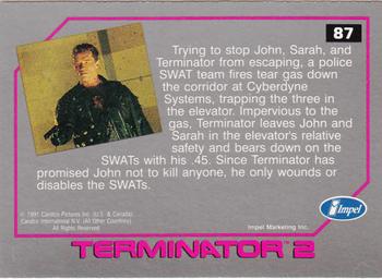 1991 Impel Terminator 2: Judgment Day #87 Termination Override Back