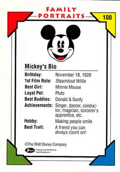 1991 Impel Disney #100 Mickey's Bio:  Birthday Back