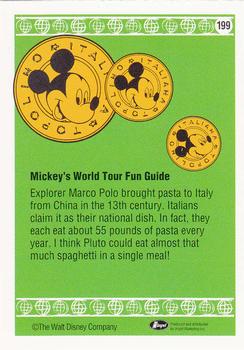 1991 Impel Disney #199 Pasta a la Pluto Back