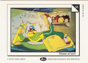 1991 Impel Disney #98 B:  Sleeping like a log... Back