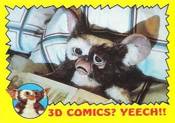1984 Topps Gremlins #16 3D Comics? Yeech!! Front