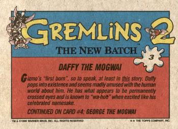 1990 Topps Gremlins 2: The New Batch #3 Daffy the Mogwai Back