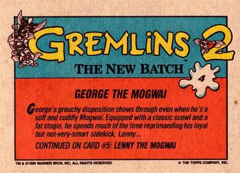 1990 Topps Gremlins 2: The New Batch #4 George the Mogwai Back