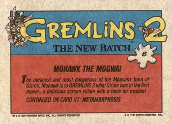 1990 Topps Gremlins 2: The New Batch #6 Mohawk the Mogwai Back