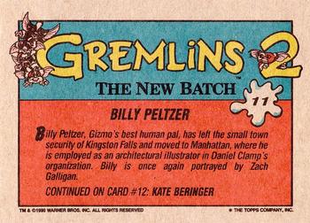1990 Topps Gremlins 2: The New Batch #11 Billy Peltzer Back