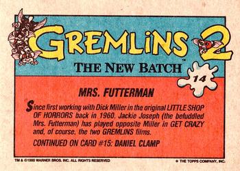 1990 Topps Gremlins 2: The New Batch #14 Mrs. Futterman Back