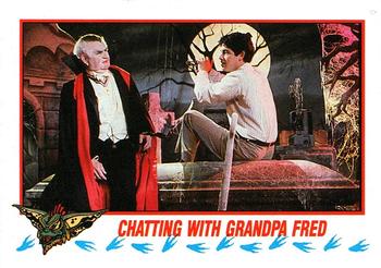 1990 Topps Gremlins 2: The New Batch #25 Chatting with Grandpa Fred Front