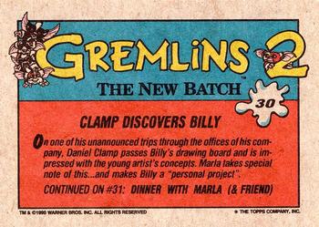 1990 Topps Gremlins 2: The New Batch #30 Clamp Discovers Billy Back