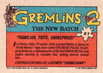 1990 Topps Gremlins 2: The New Batch #51 