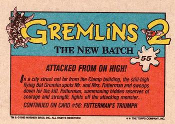 1990 Topps Gremlins 2: The New Batch #55 Attacked from on High! Back