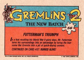 1990 Topps Gremlins 2: The New Batch #56 Futterman's Triumph Back