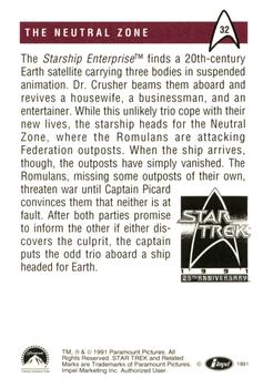 1991 Impel Star Trek 25th Anniversary #32 The Neutral Zone Back