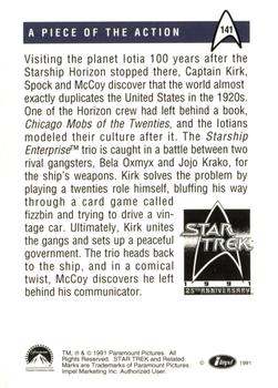 1991 Impel Star Trek 25th Anniversary #141 A Piece of the Action Back
