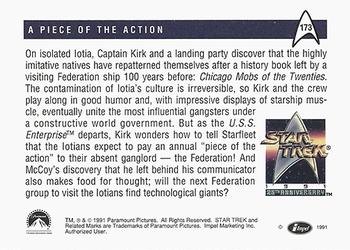 1991 Impel Star Trek 25th Anniversary #173 A Piece of the Action Back