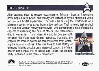 1991 Impel Star Trek 25th Anniversary #201 The Empath Back