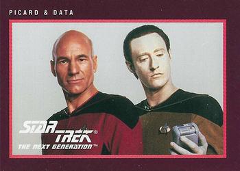 1991 Impel Star Trek 25th Anniversary #282 Picard & Data Front