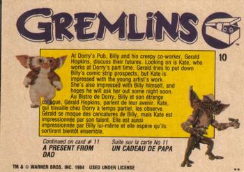 1984 O-Pee-Chee Gremlins #10 At Dorry's Pub Back