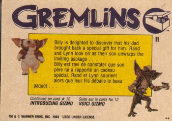 1984 O-Pee-Chee Gremlins #11 A Present from Dad Back