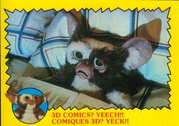 1984 O-Pee-Chee Gremlins #16 3D Comics? Yeech!! Front
