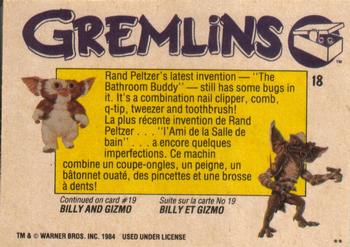 1984 O-Pee-Chee Gremlins #18 Dad's Latest Invention Back