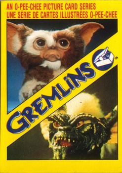 1984 O-Pee-Chee Gremlins #1 Gremlins / Title Card Front