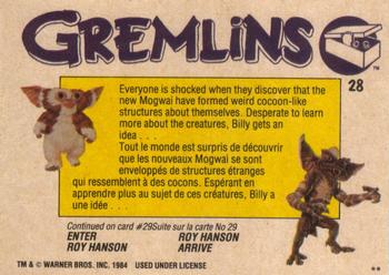 1984 O-Pee-Chee Gremlins #28 The Cocoons Back
