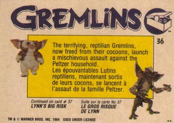 1984 O-Pee-Chee Gremlins #36 Their Home Besieged Back