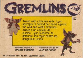 1984 O-Pee-Chee Gremlins #37 Lynn's Big Risk Back