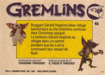 1984 O-Pee-Chee Gremlins #46 Scared Silly! Back